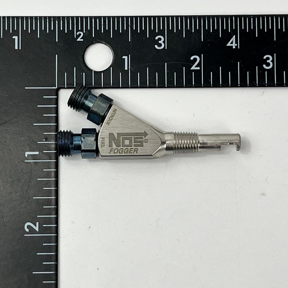 NOS 13716NOS Fogger Nozzle Stainless Blue Fittings Holley Nitrous 1/16 NPT